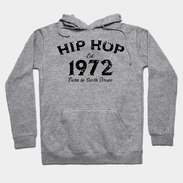 Hip Hop Est. 1972 Born In South Bronx v2 Hoodie by Emma